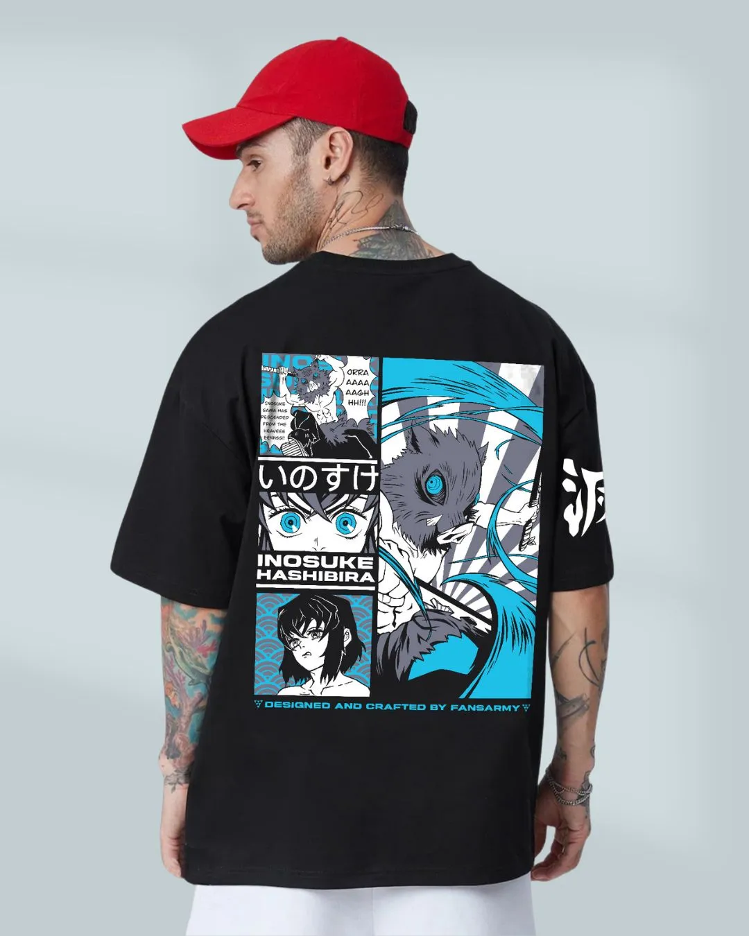 Insouke Demon Slayer Anime Over Sized T-shirt