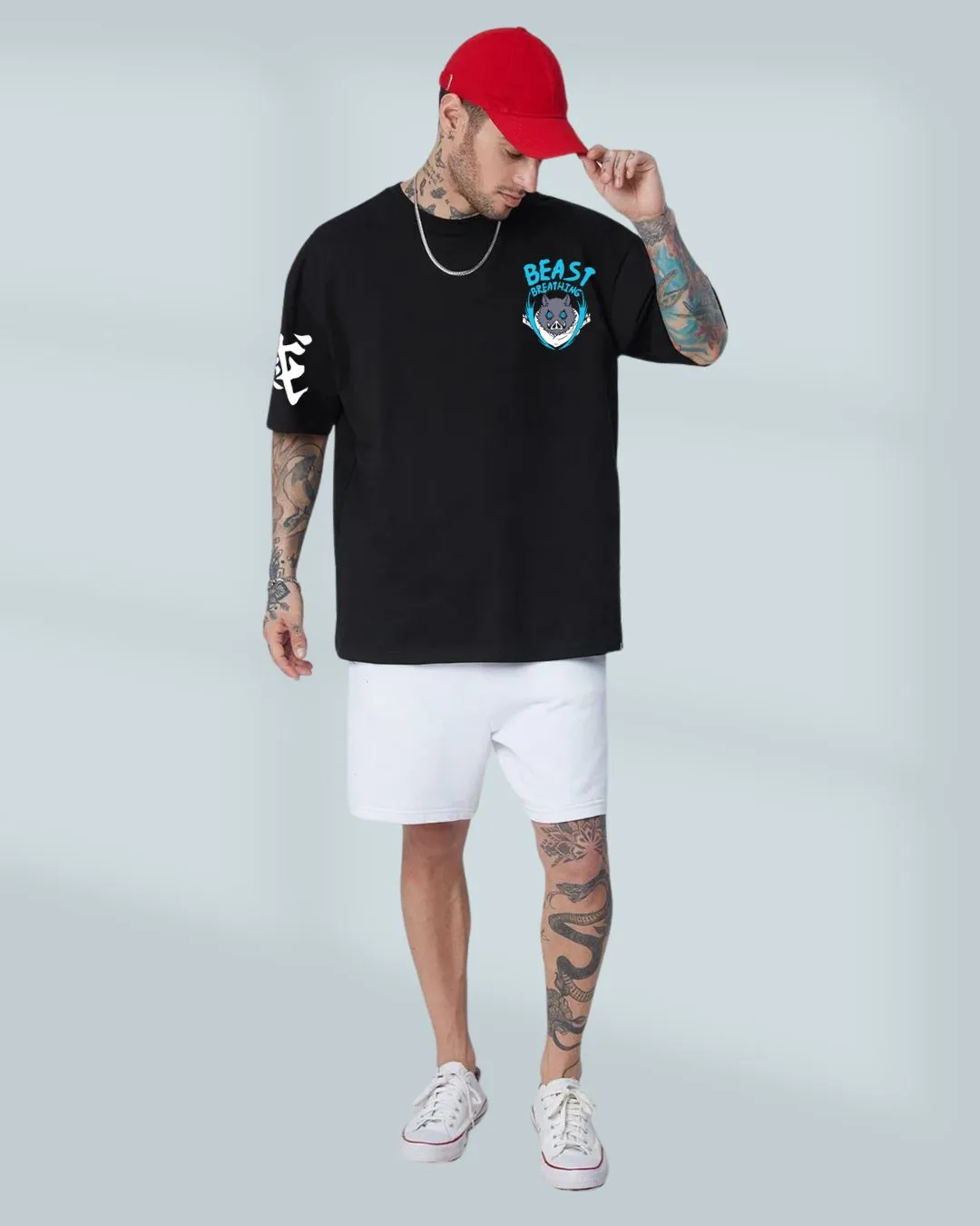 Insouke Demon Slayer Anime Over Sized T-shirt