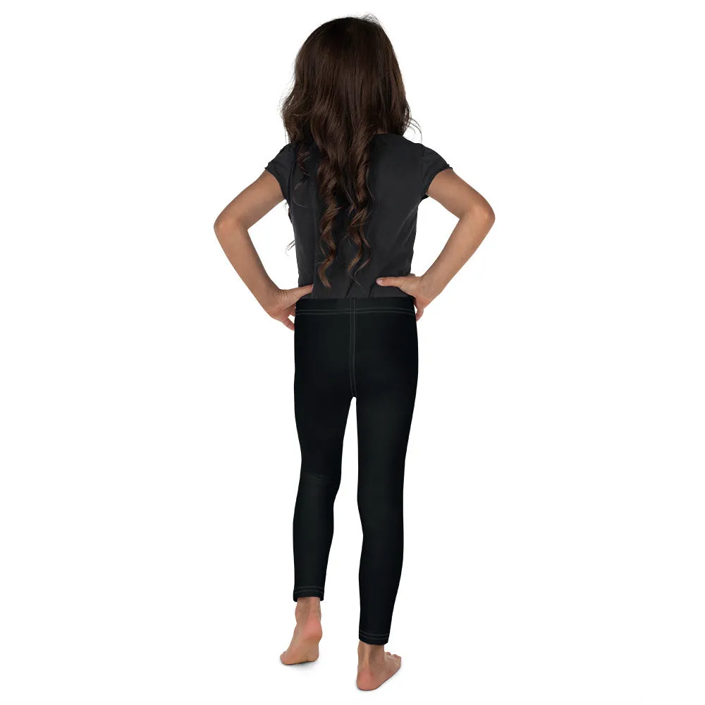 Kids' Girls Yoga Pants Workout Leggings Jiu-Jitsu 015 - Noir