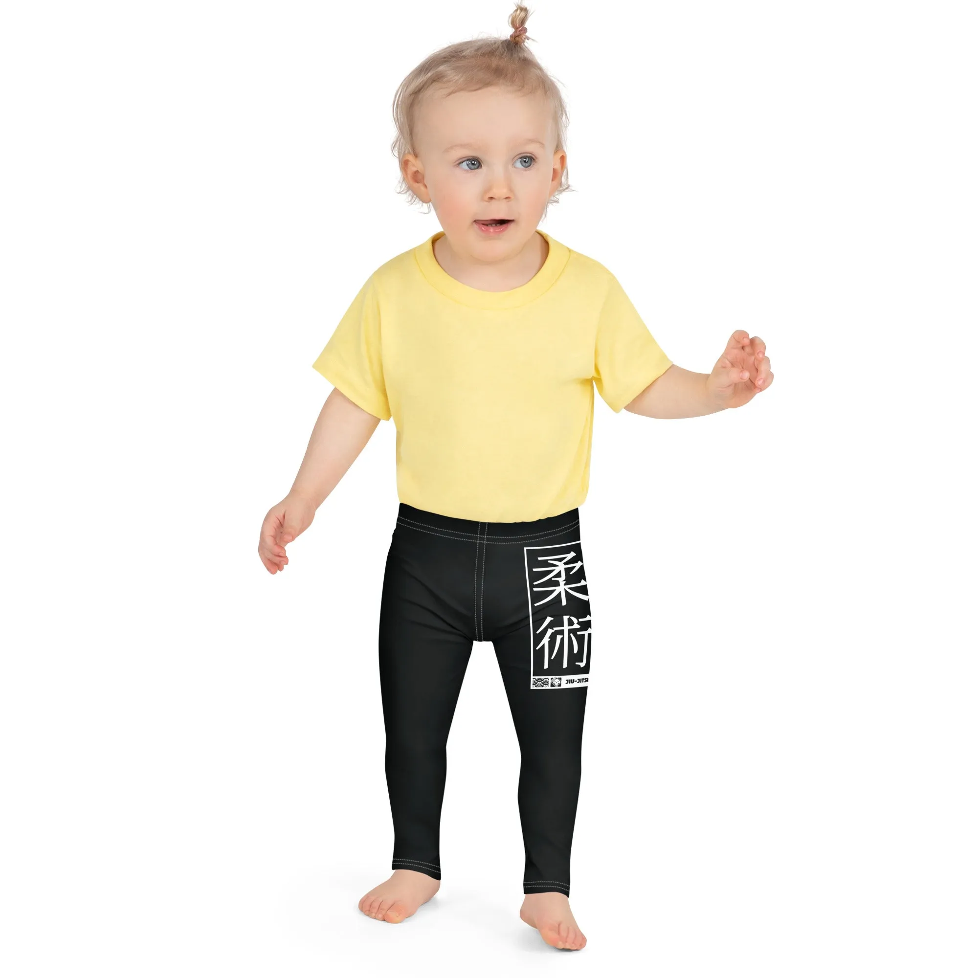 Kids' Girls Yoga Pants Workout Leggings Jiu-Jitsu 015 - Noir