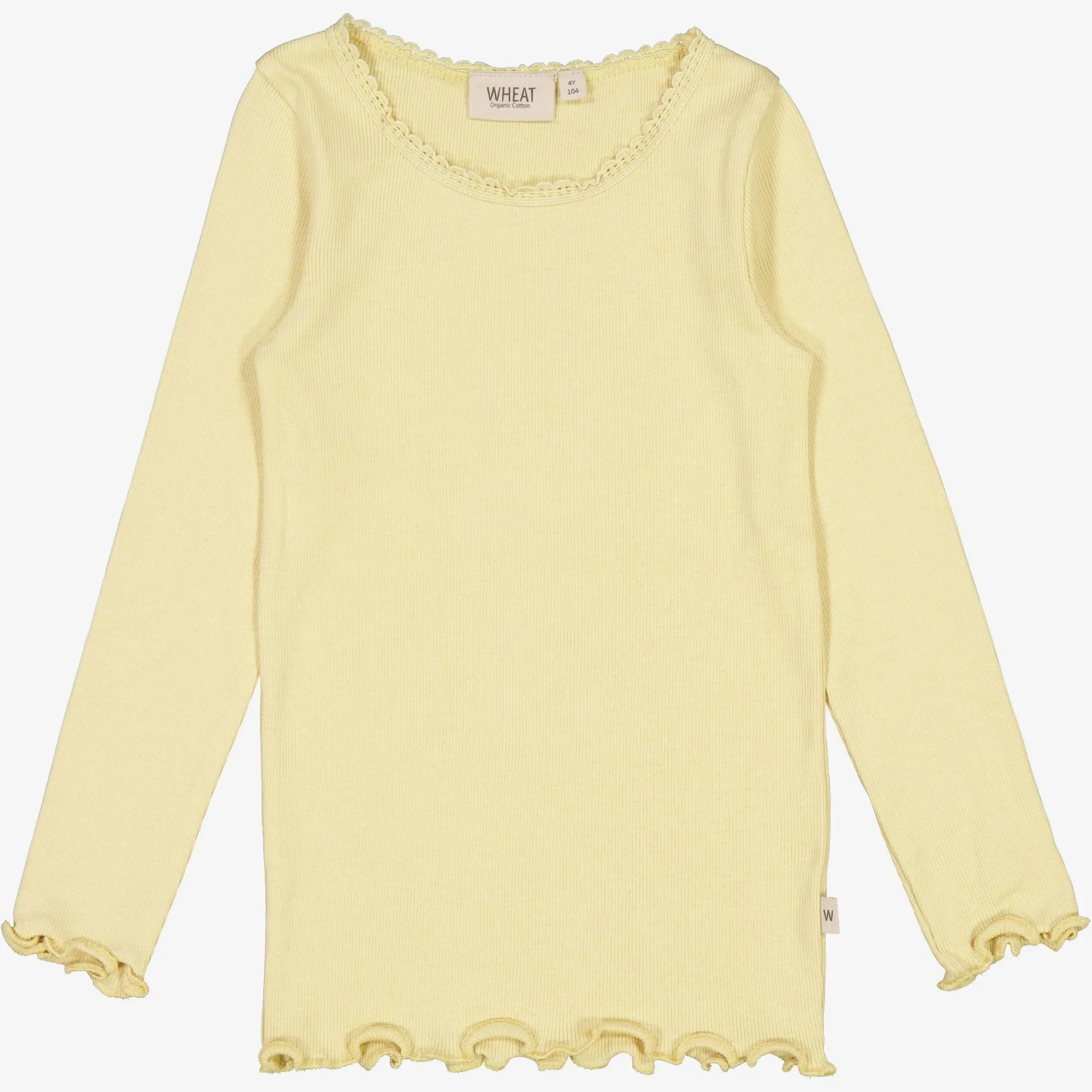 Langærmet Blonde Rib T-shirt - yellow dream