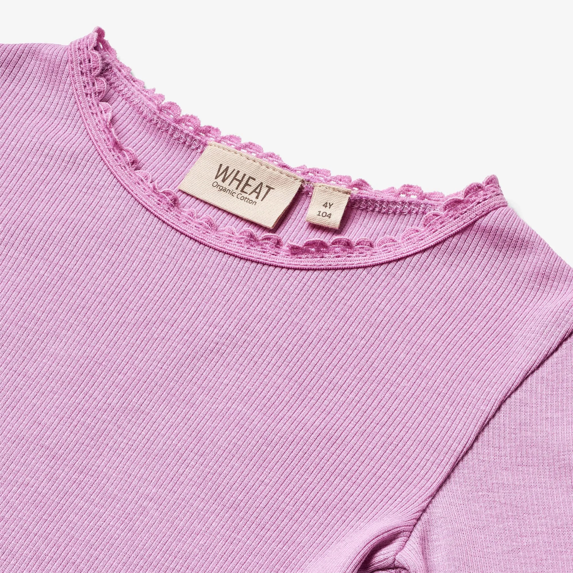 Langærmet Rib T-shirt Reese - iris