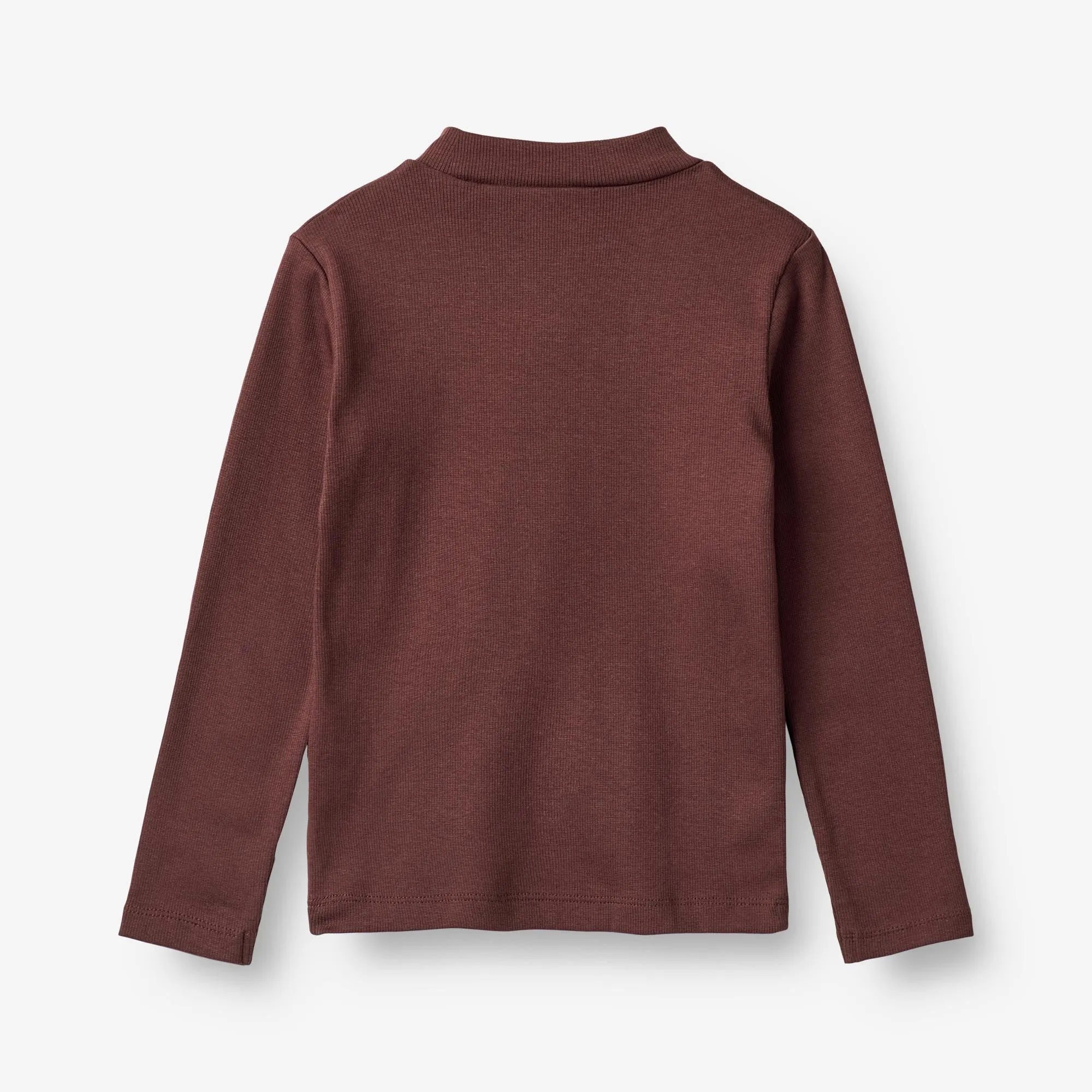 Langærmet Rib T-Shirt Rosetta - aubergine