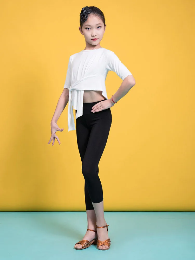 Latin Dance Training Bottoms Dance Leggings Summer Black Trousers