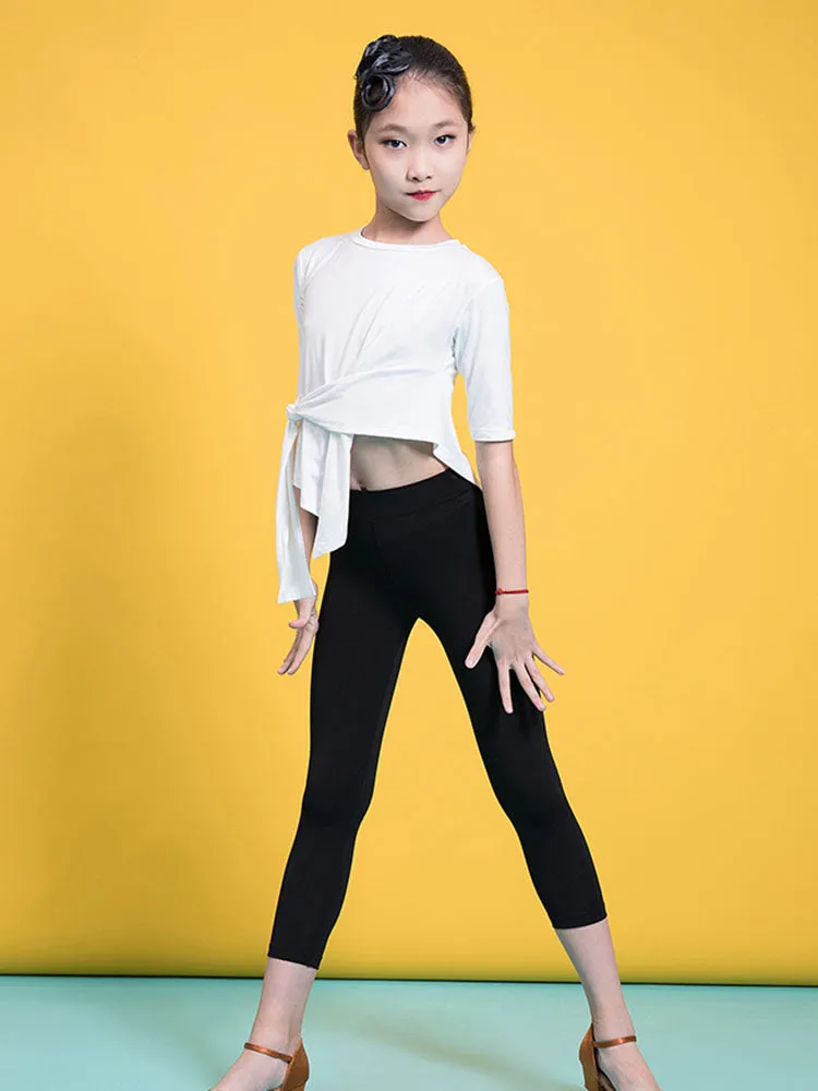 Latin Dance Training Bottoms Dance Leggings Summer Black Trousers