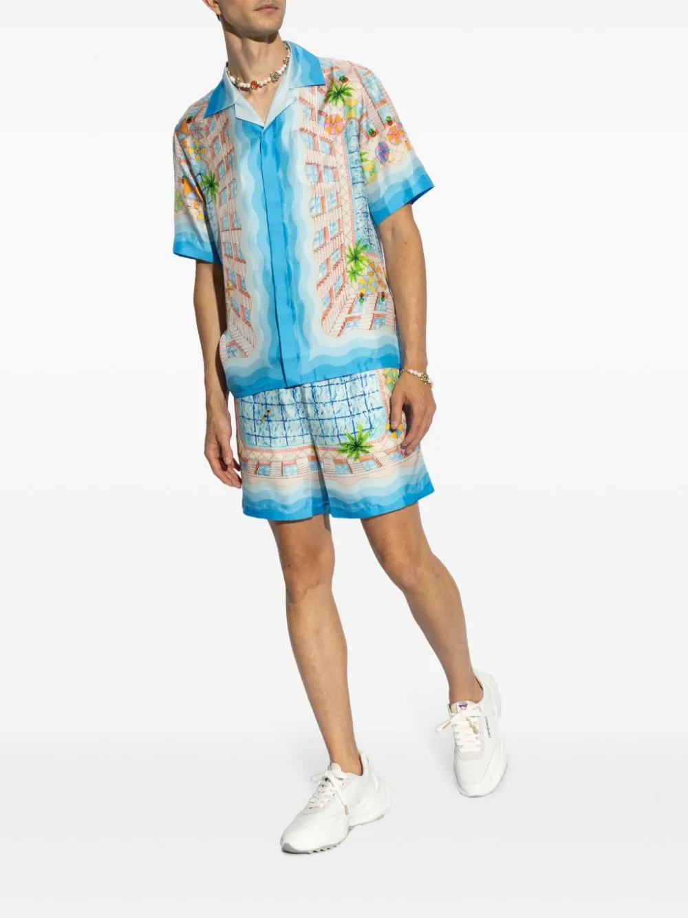 Le Plongeon silk shorts