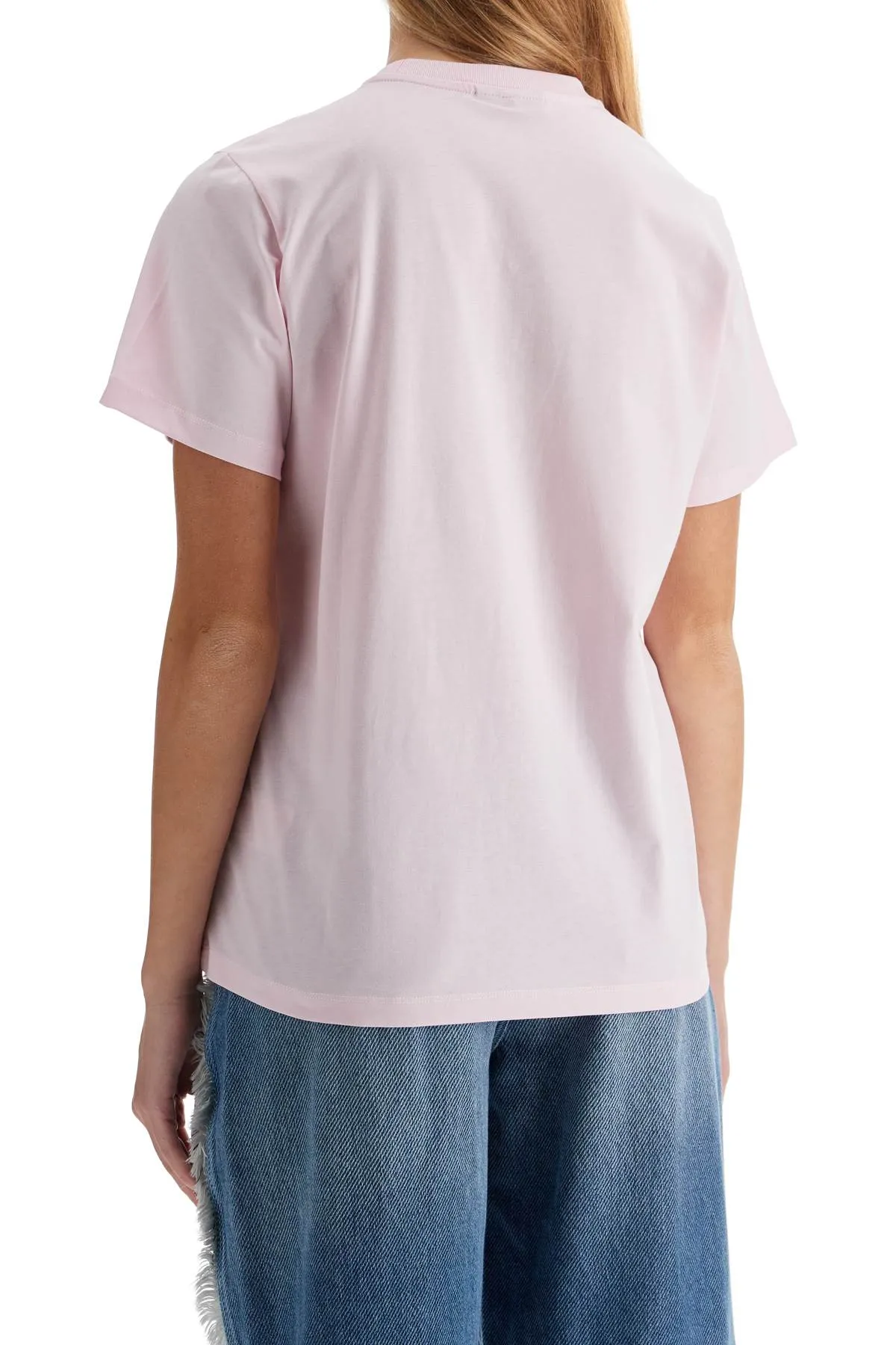 leopard print t-shirt with T4161 CHALK PINK