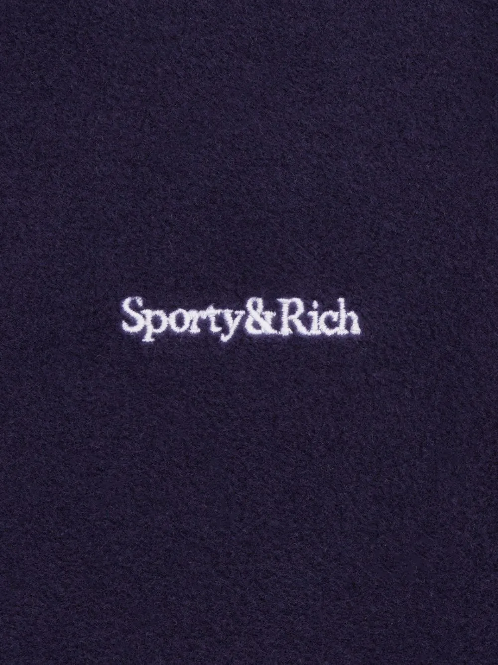 logo-embroidered buttoned sweatshirt