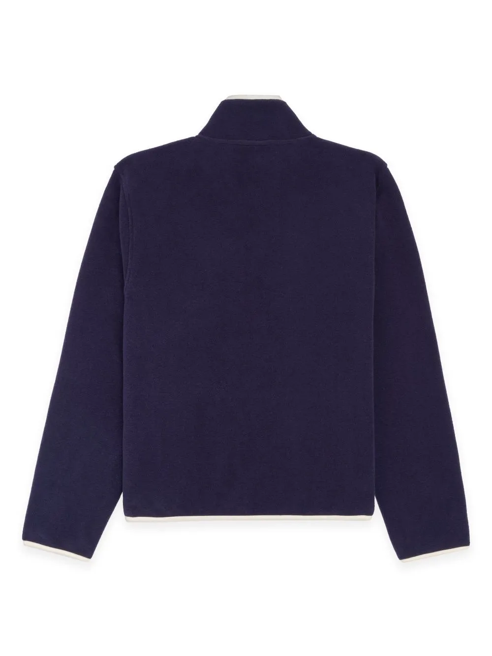 logo-embroidered buttoned sweatshirt
