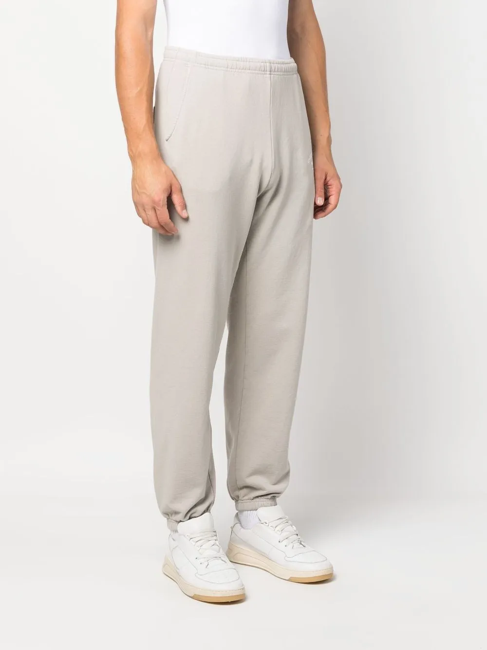 logo-print cotton track trousers