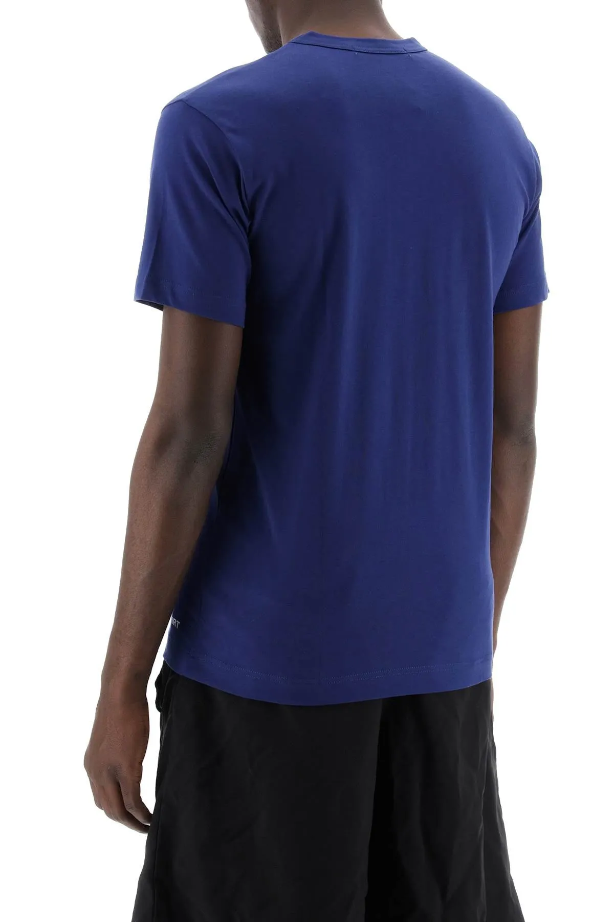 logo print t-shirt FM T020 S24 NAVY