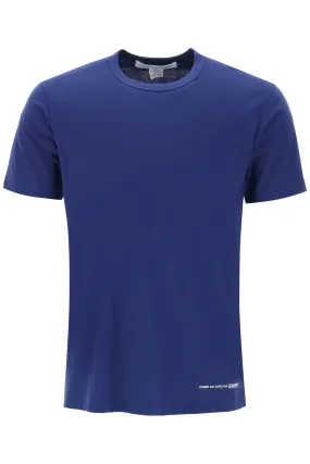 logo print t-shirt FM T020 S24 NAVY