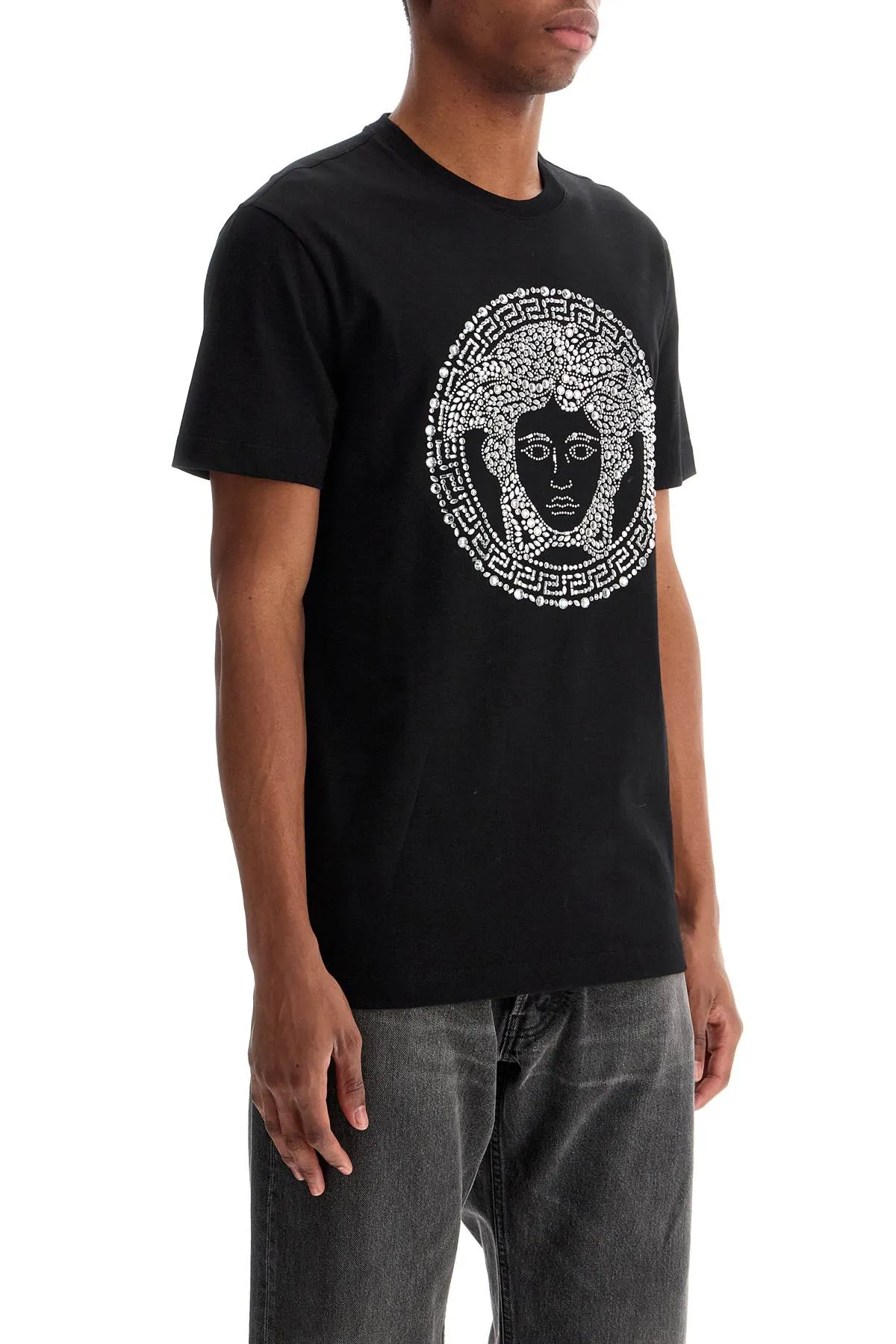 medusa crystal embellished t 1013944 1A13420 BLACK