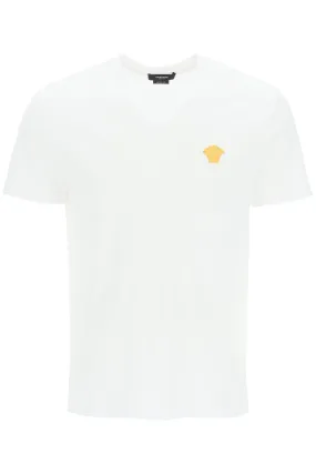 medusa embroidered t-shirt 1008481 1A08489 OPTICAL WHITE