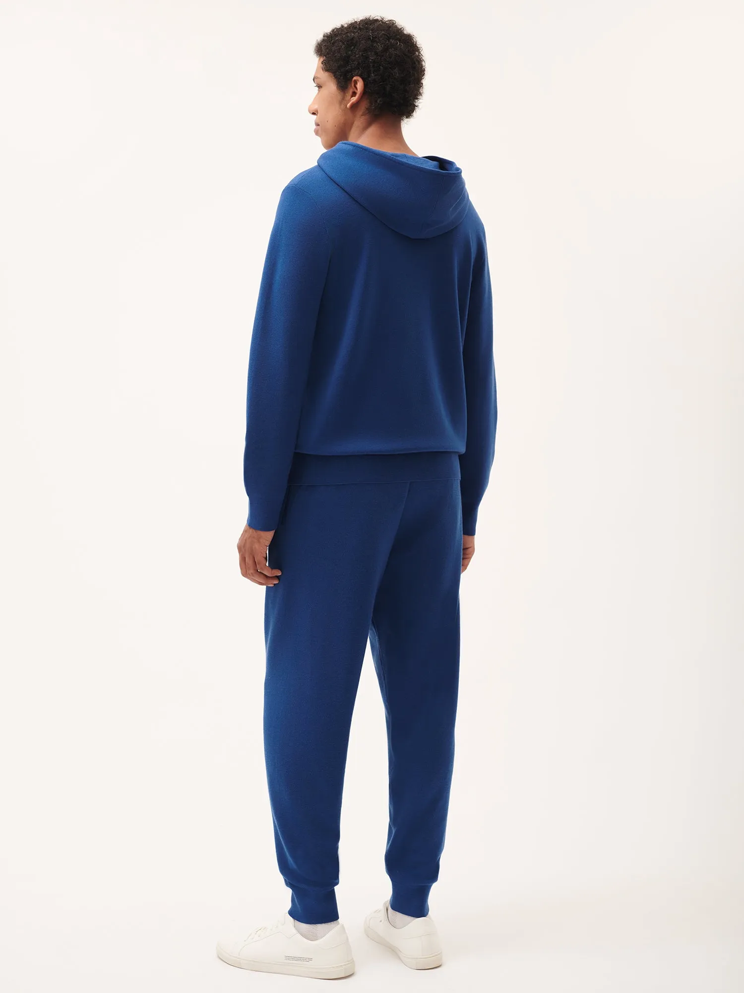 Mens DNA Regenerative Merino Wool Track Pants—earth blue