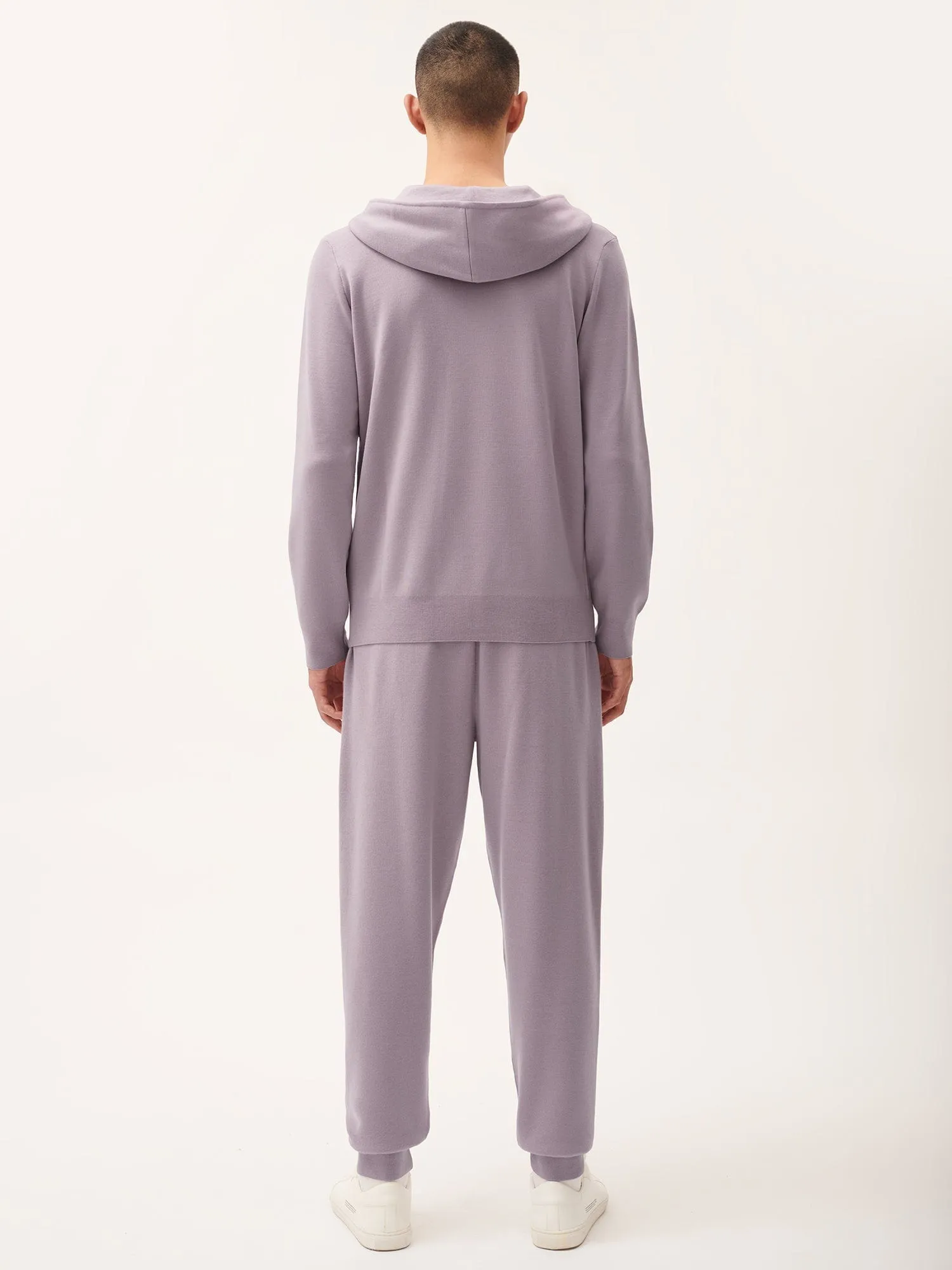 Mens DNA Regenerative Merino Wool Track Pants—raisin purple