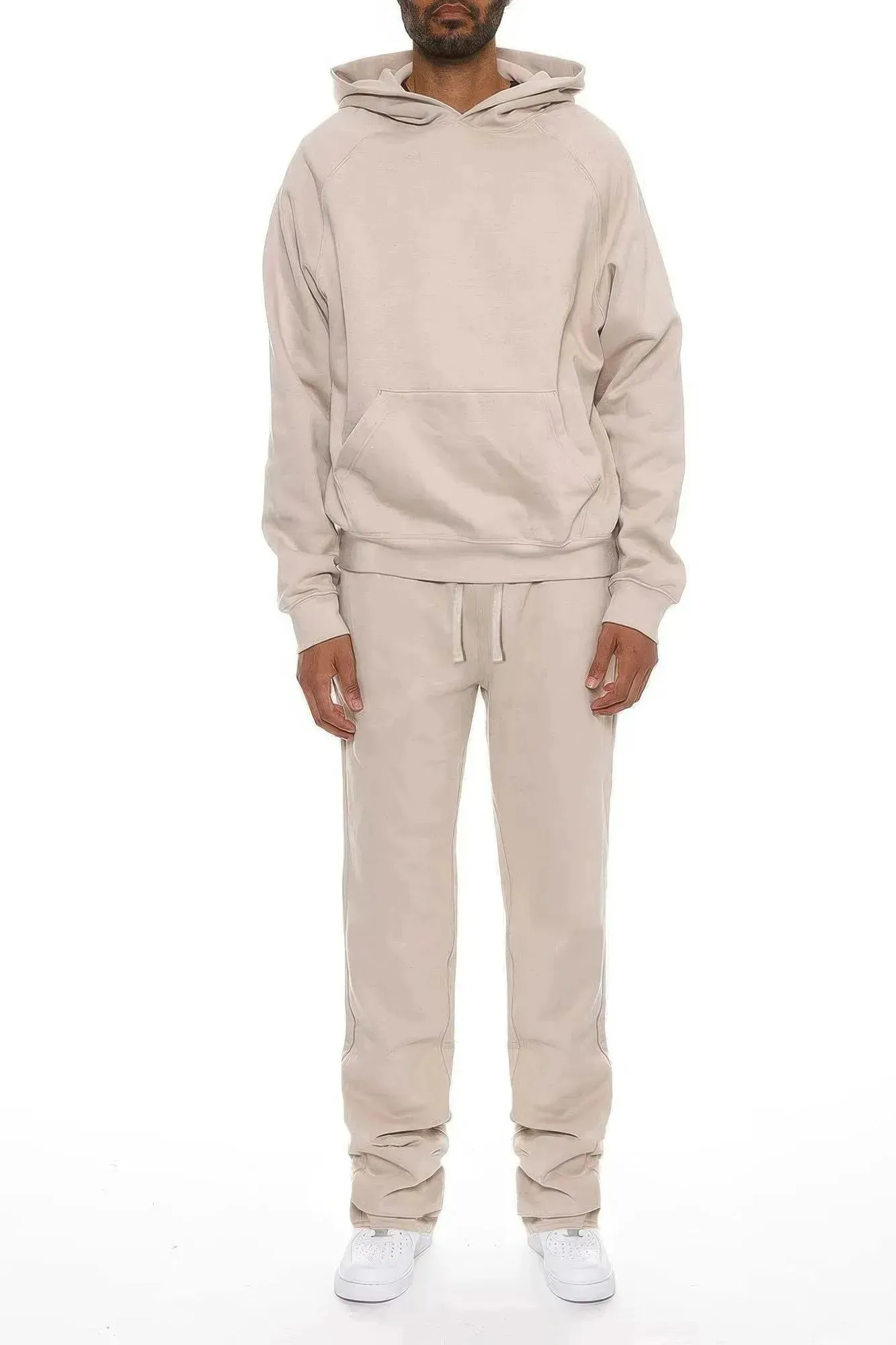 Men's Solid Stacked Flared Track Set