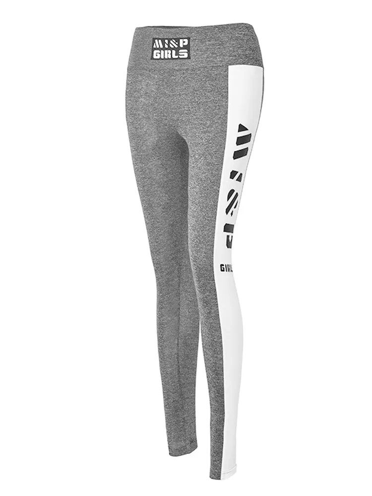 MIP LOGO TAPE LEGGINGS IN GREY