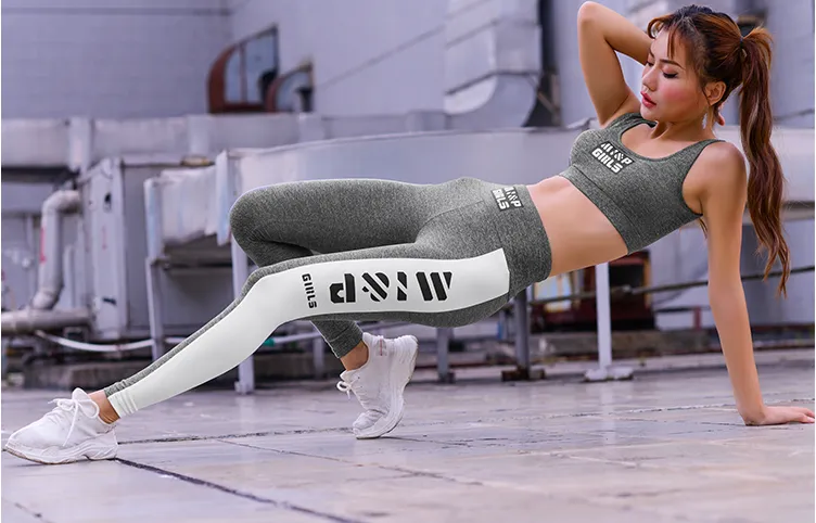 MIP LOGO TAPE LEGGINGS IN GREY