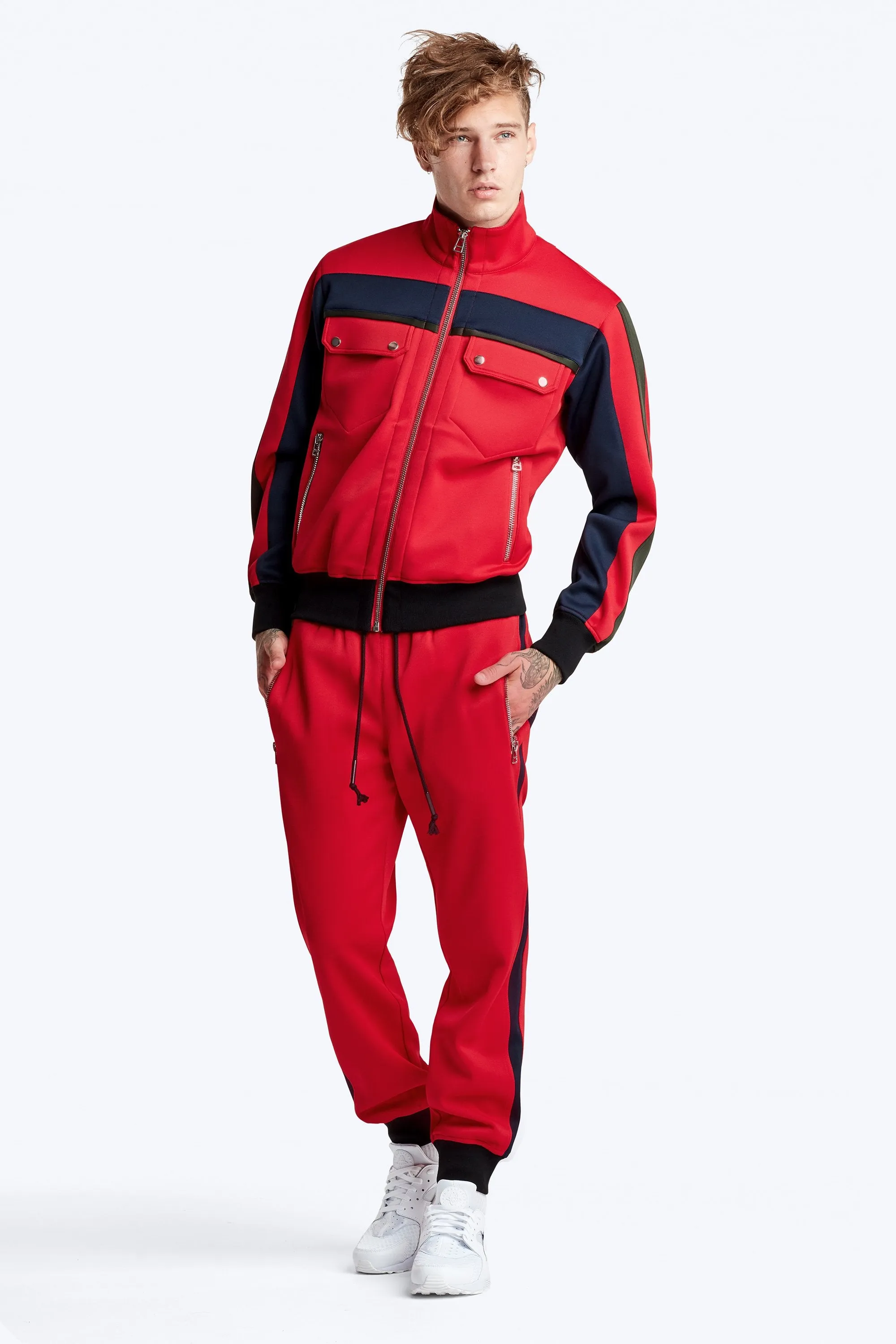 Nadya Track Pant - Red