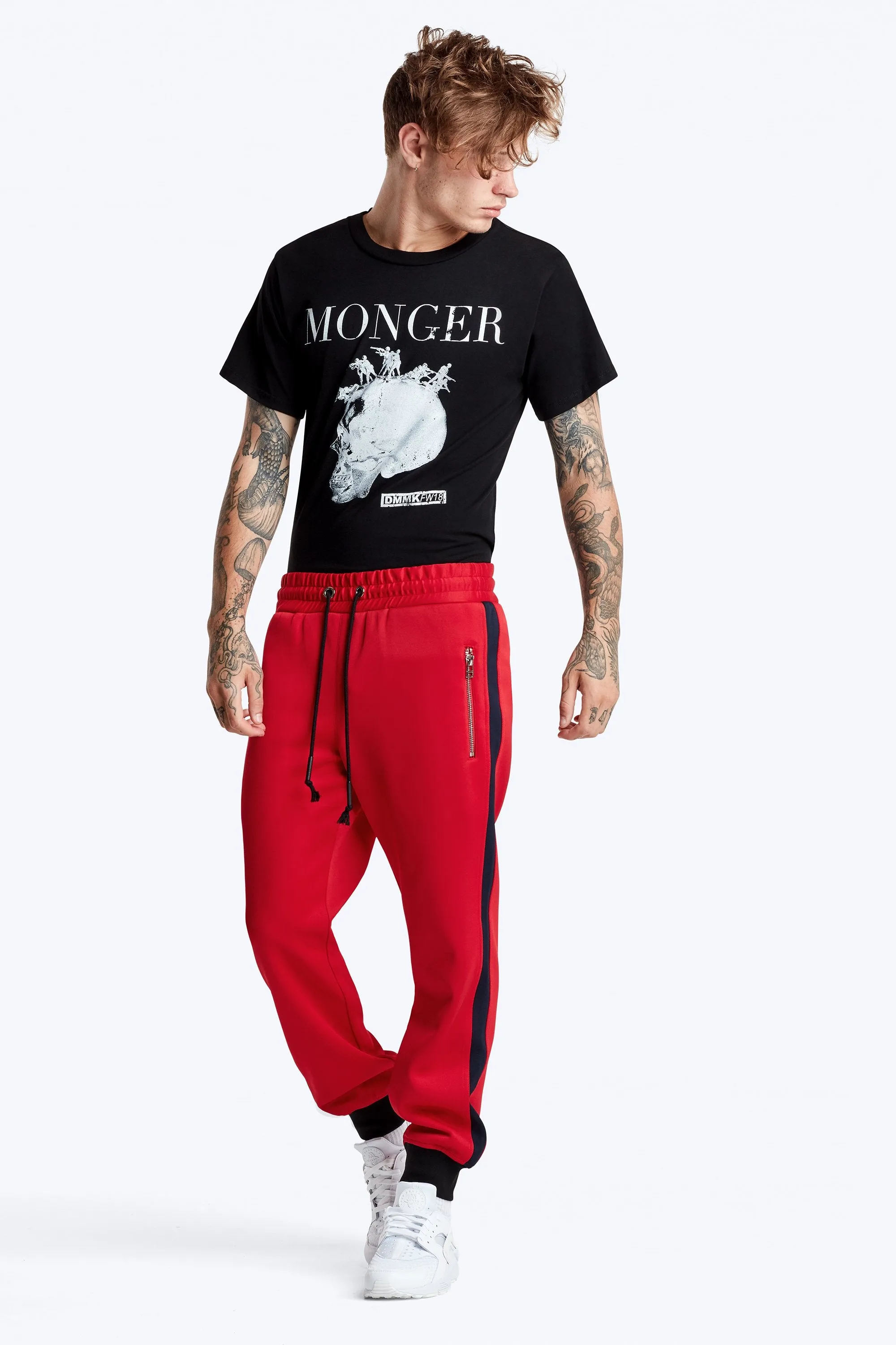 Nadya Track Pant - Red