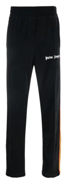 PALM ANGELS - rainbow-stripe chenille track pants