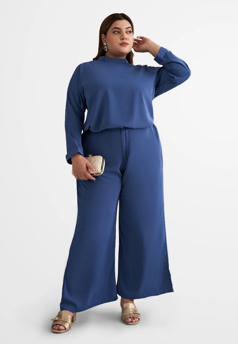 Palmira Smooth Wide Leg Pants - Pink