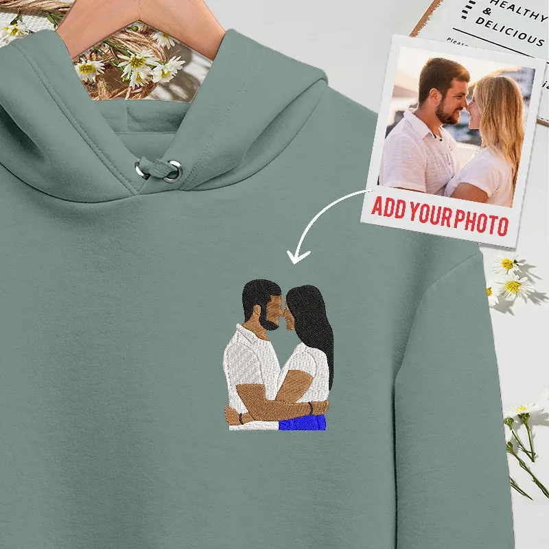 Personalized Portrait Embroidered Sweatshirt