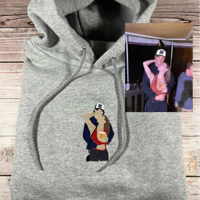 Personalized Portrait Embroidered Sweatshirt