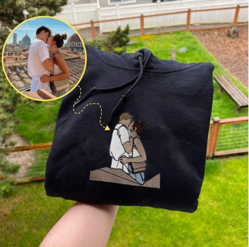 Personalized Portrait Embroidered Sweatshirt