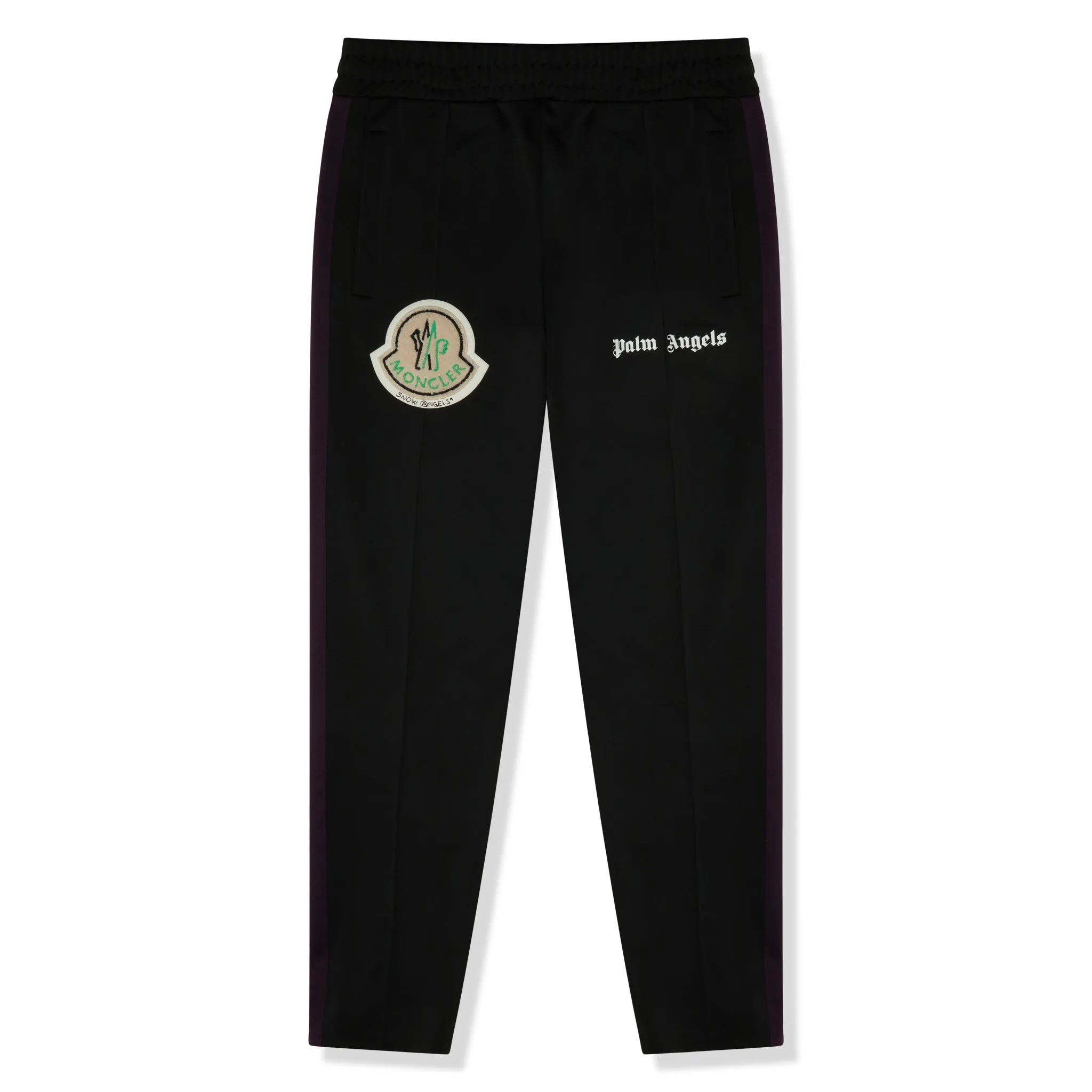 Preloved - Moncler x Palm Angels Striped Black Track Pants