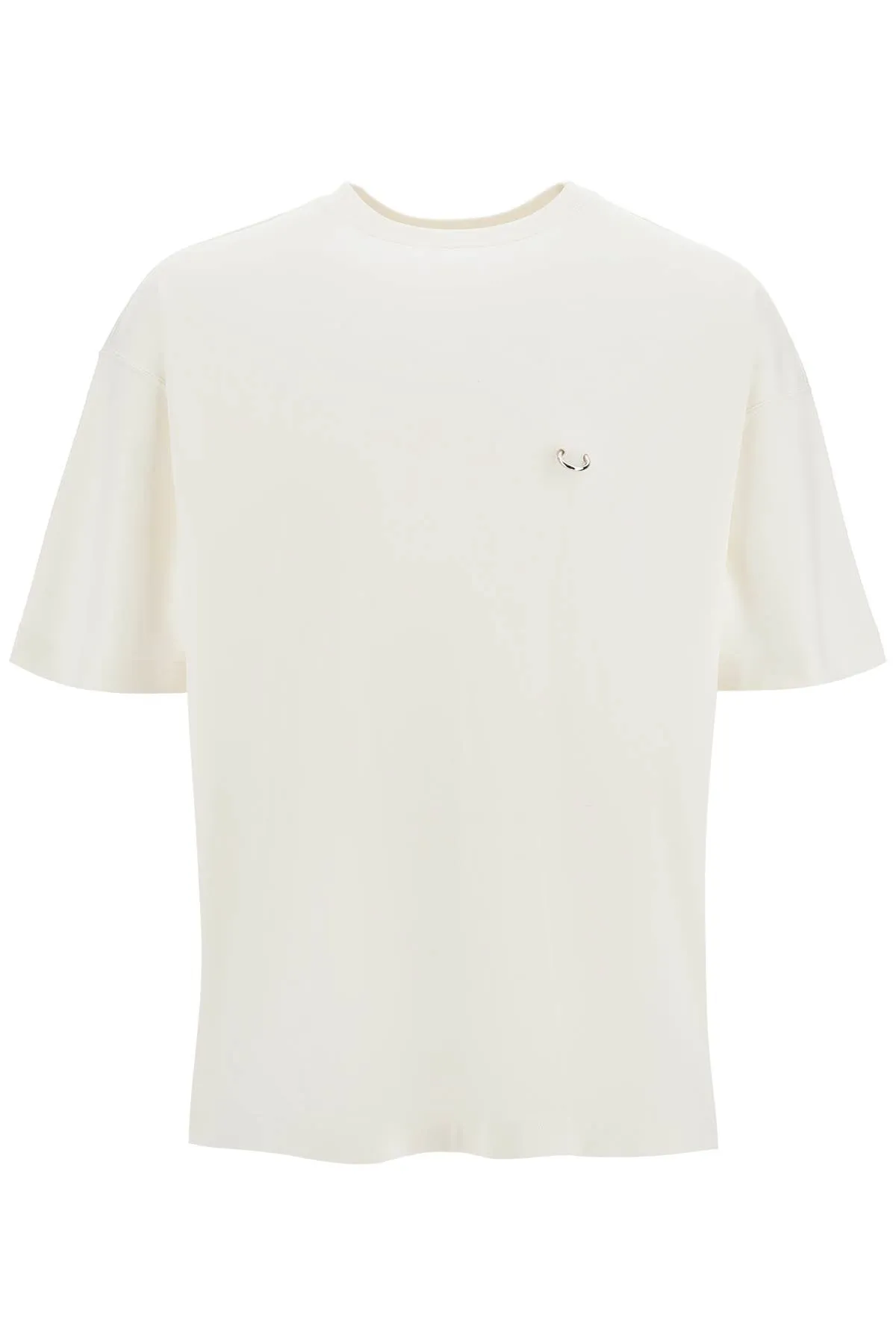 "oversized t-shirt 24F3TS0104274 OFF WHITE