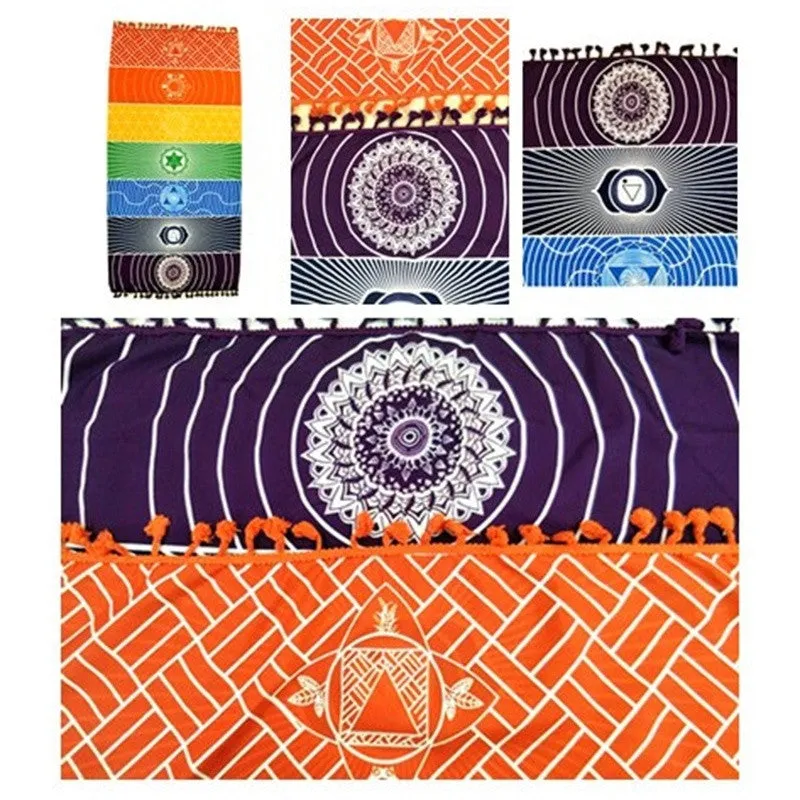 Rainbow Chakra Beach Mat / Yoga Mat