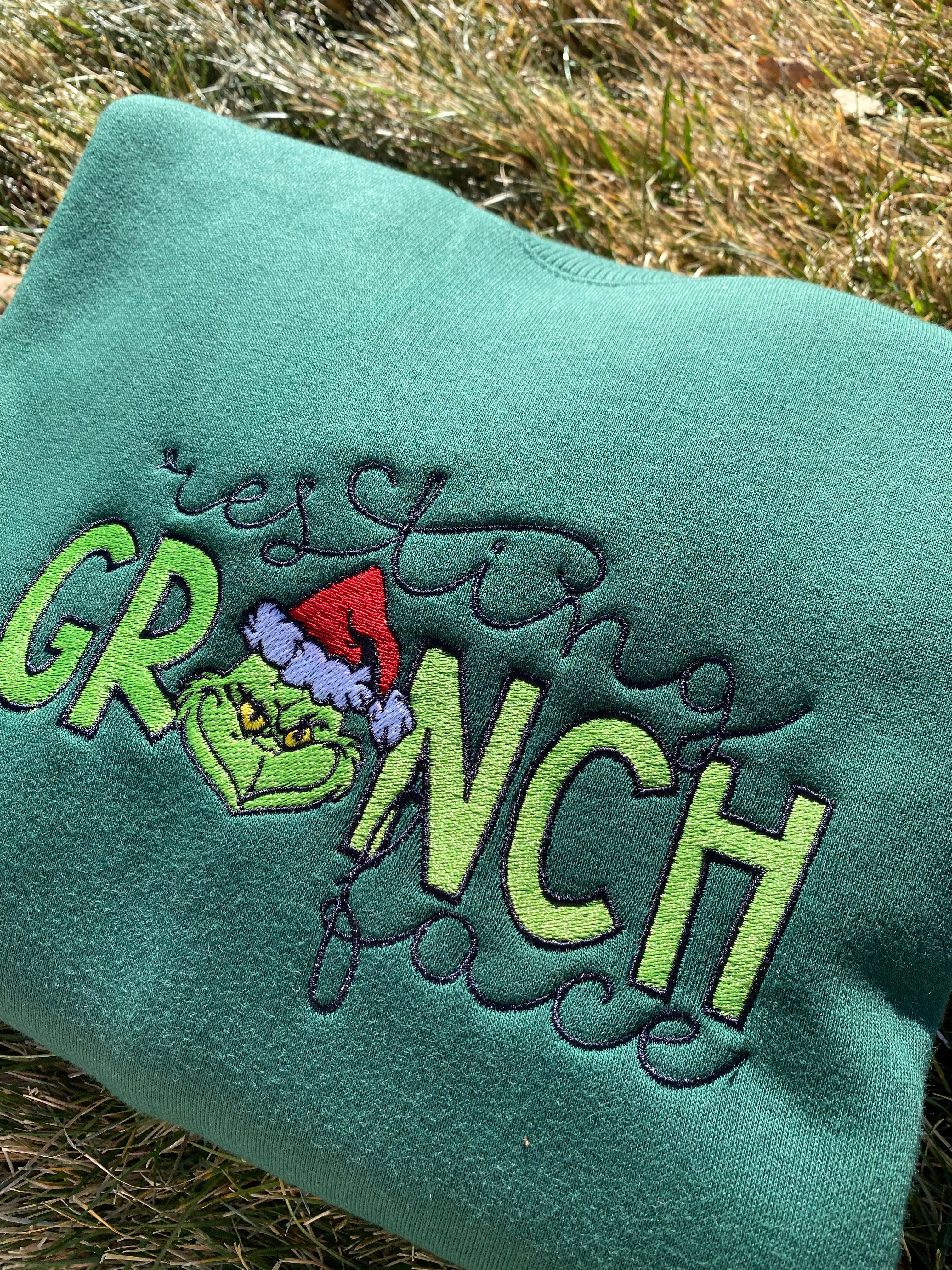 Resting Face Embroidered Sweatshirts, Gifts for her