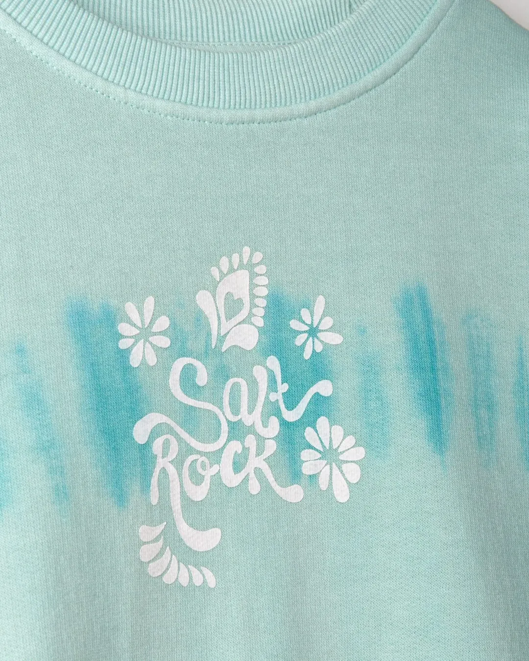 Saltrock Girls Peace Love Crew Sweatshirt