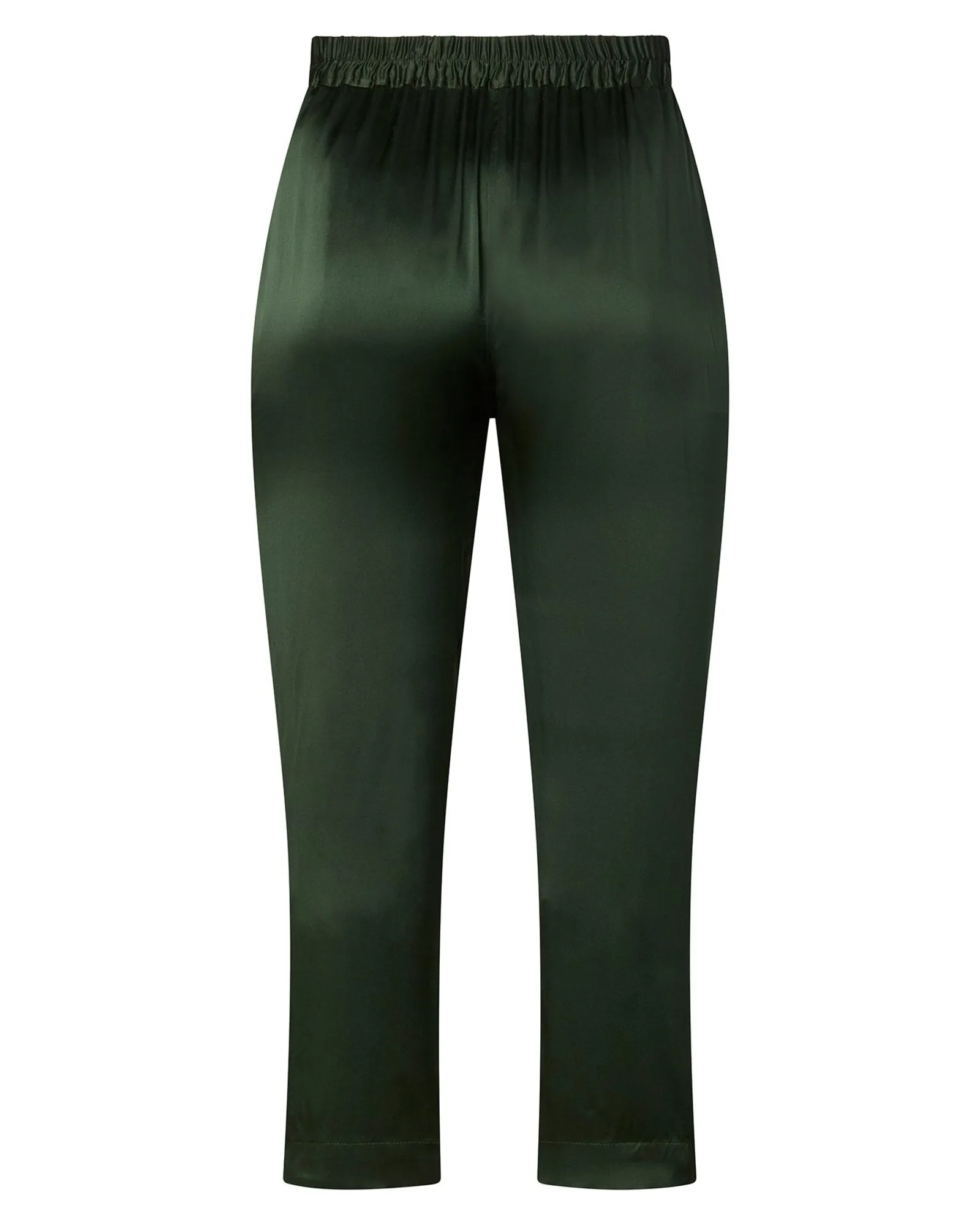 Satin Icon Track Pant | Olive