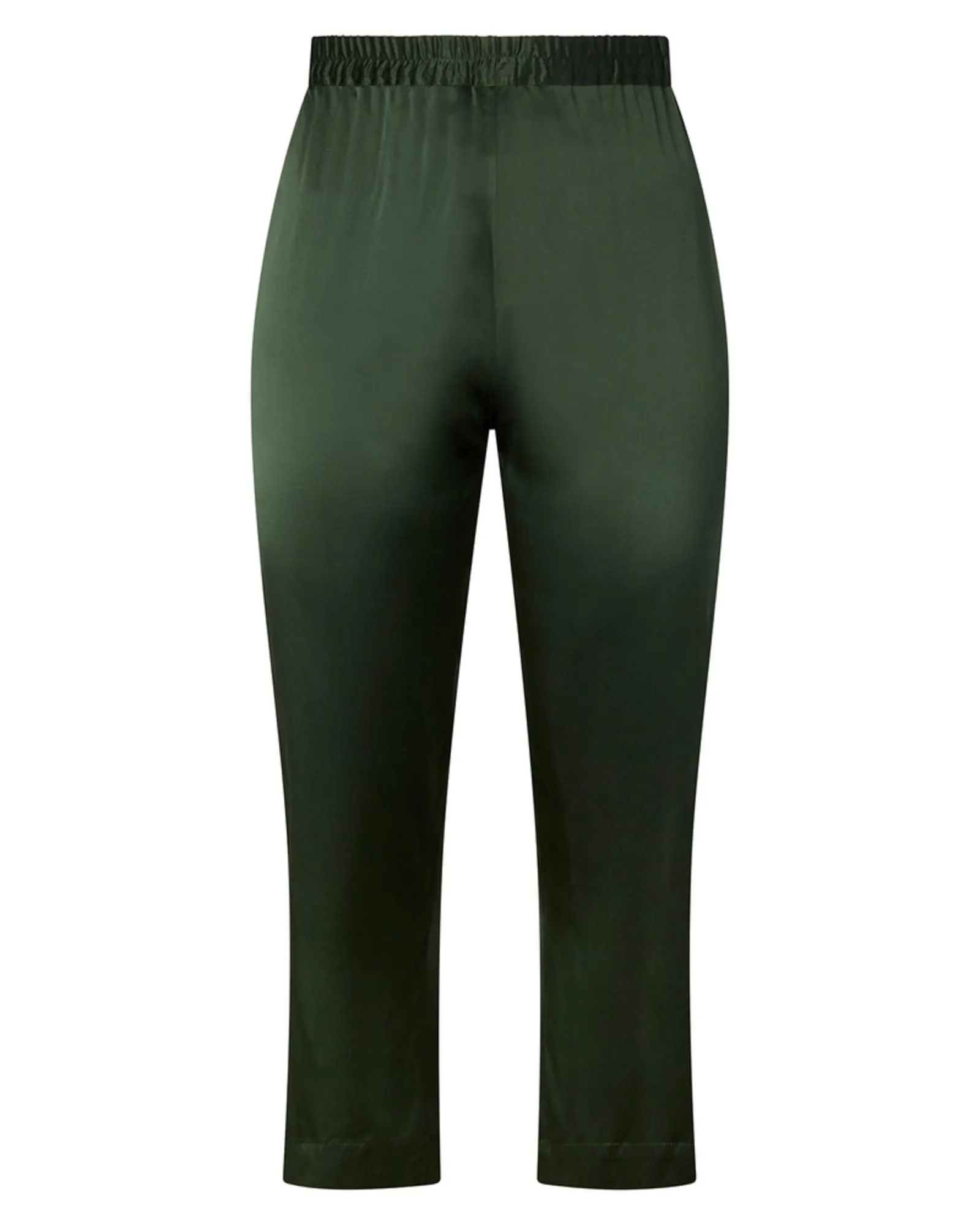 Satin Icon Track Pant | Olive