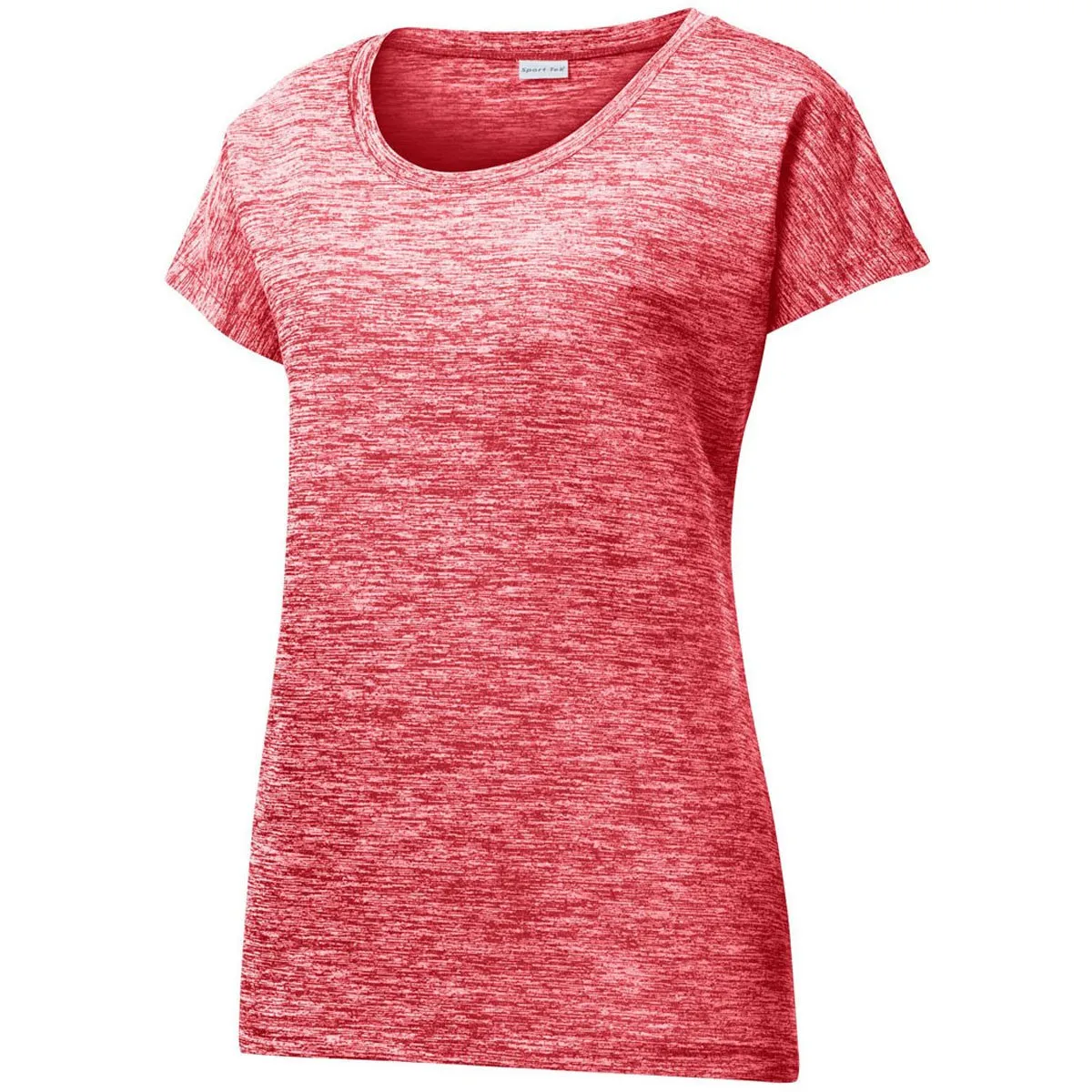 Sport-Tek Women's Deep Red Electric PosiCharge Electric Heather Sporty Tee