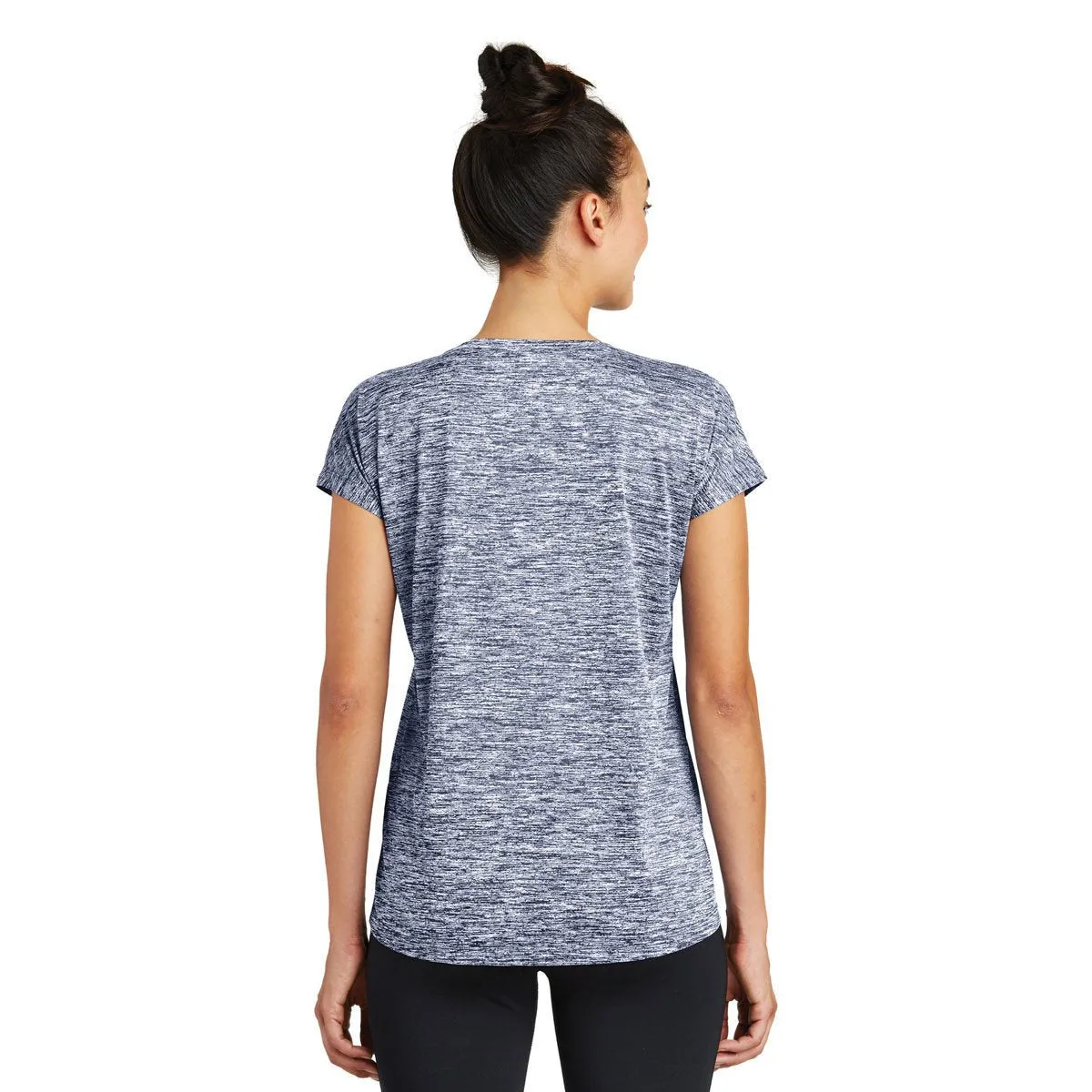 Sport-Tek Women's True Navy Electric PosiCharge Electric Heather Sporty Tee