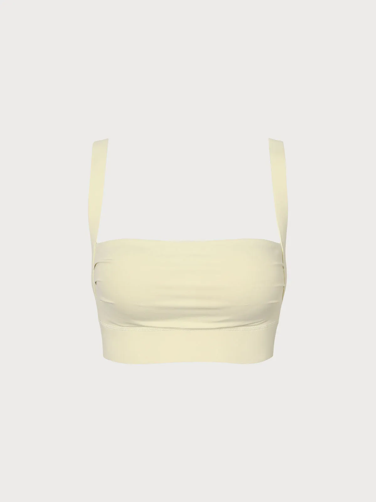 Square Neck Backless Sports Bra