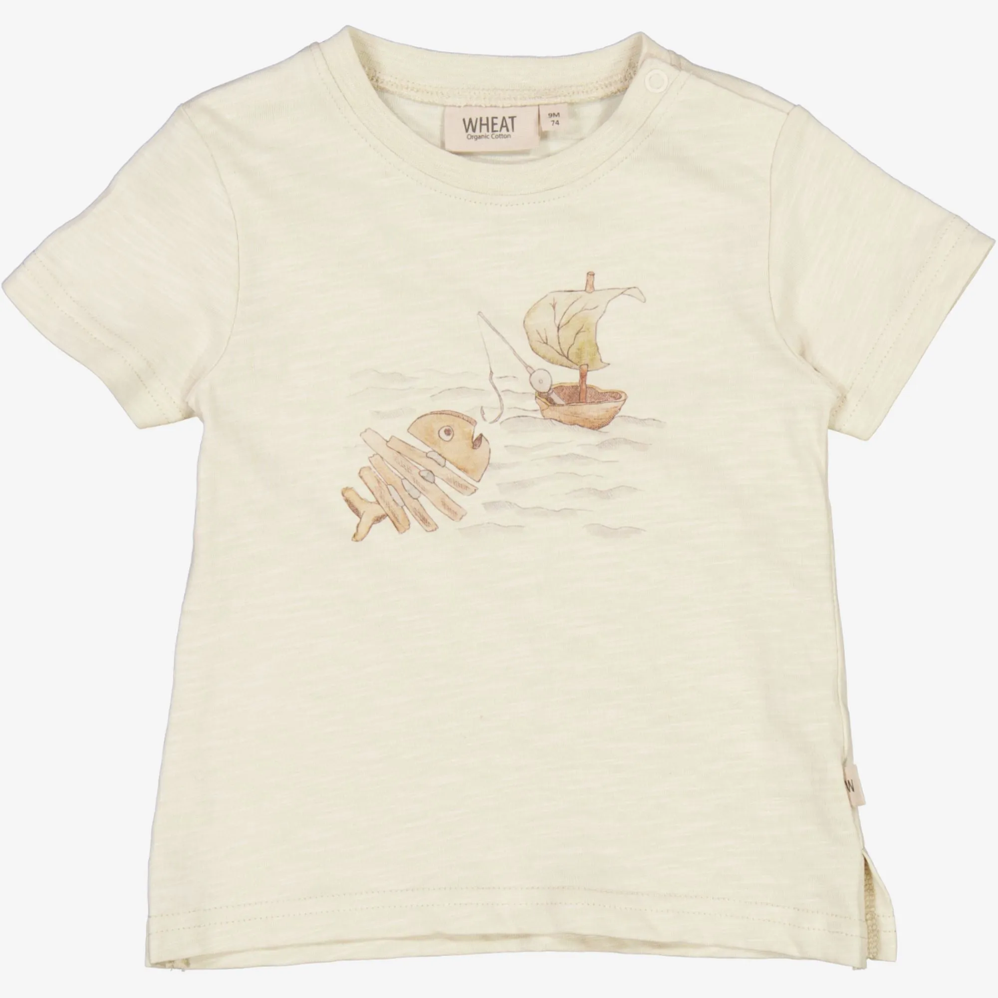 T-Shirt Fishing | Baby - chalk