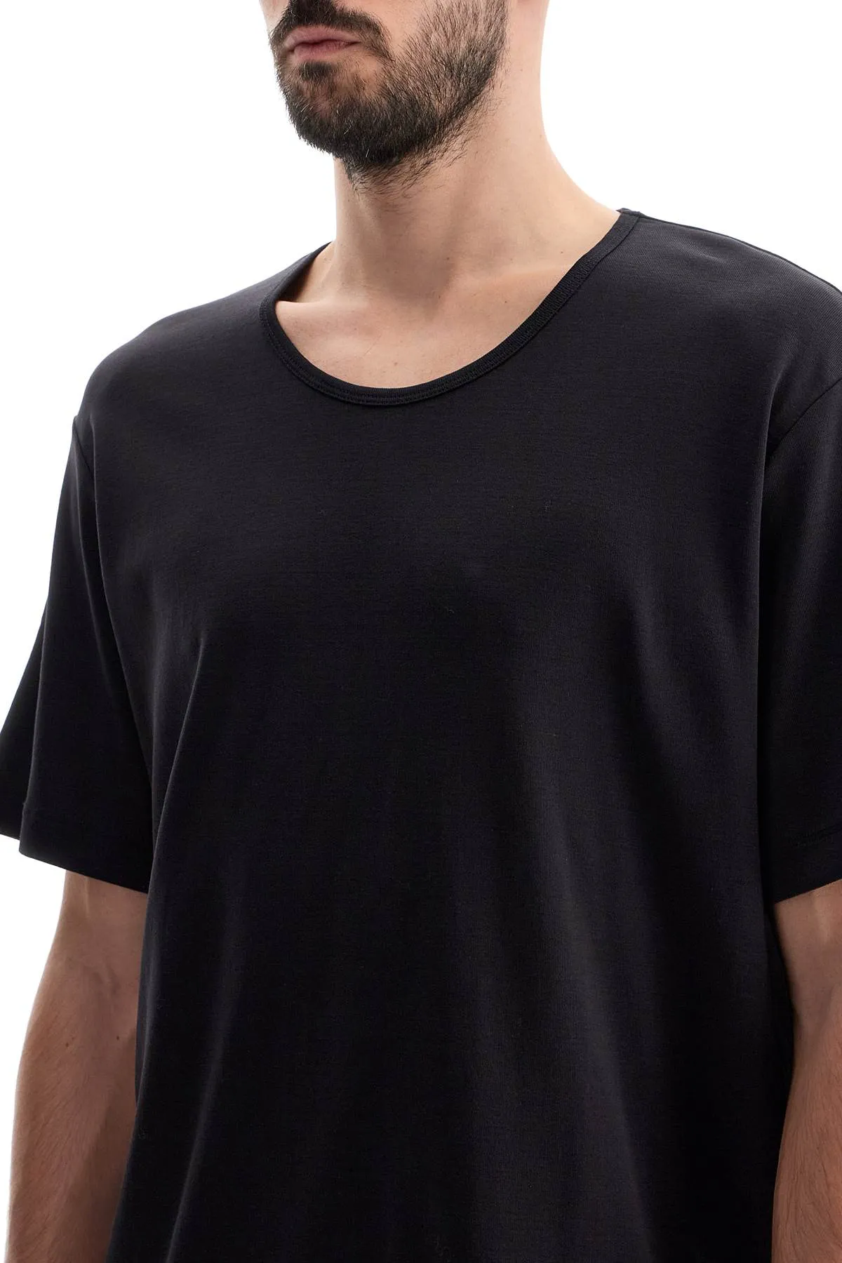 t-shirt with wide round neck TO1109 LJ1016 SQUID INK