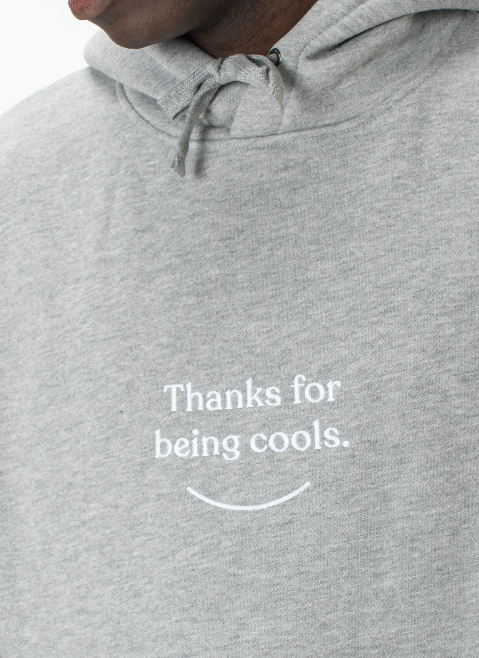 Thanks Hood Grey Melange