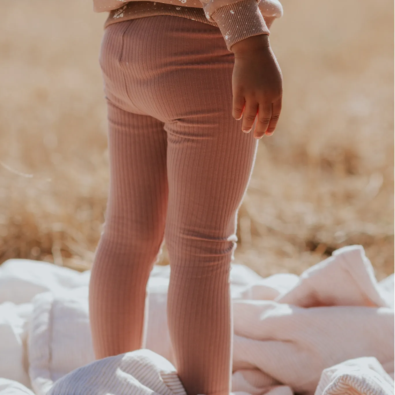 The Legging - Rosewood Ribbed