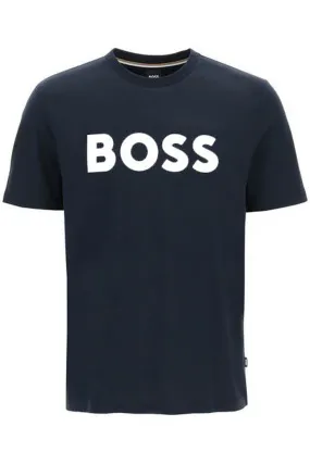 tiburt 354 logo print t-shirt 50495742 DARK BLUE