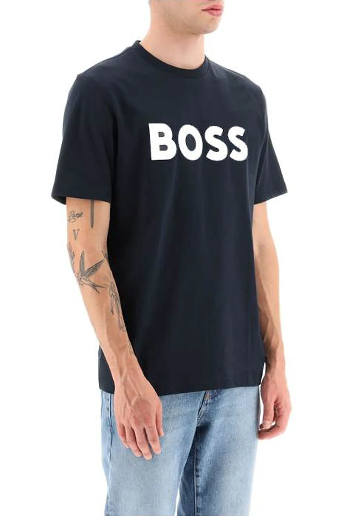 tiburt 354 logo print t-shirt 50495742 DARK BLUE