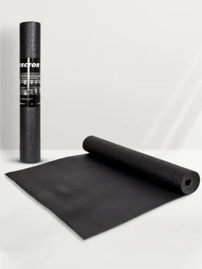 VECTOR X Non-Toxic Phthalate Free Best Quality and Anti slip PVC Eco Friendly 4 mm Yoga Mat (Black)