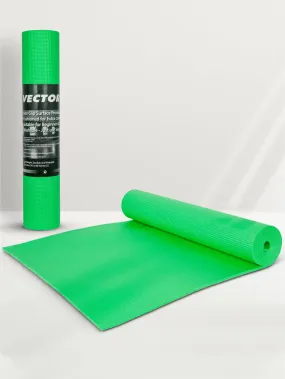 VECTOR X Non-Toxic Phthalate Free Best Quality and Anti slip PVC Eco Friendly 6 mm mm Yoga Mat (Green)