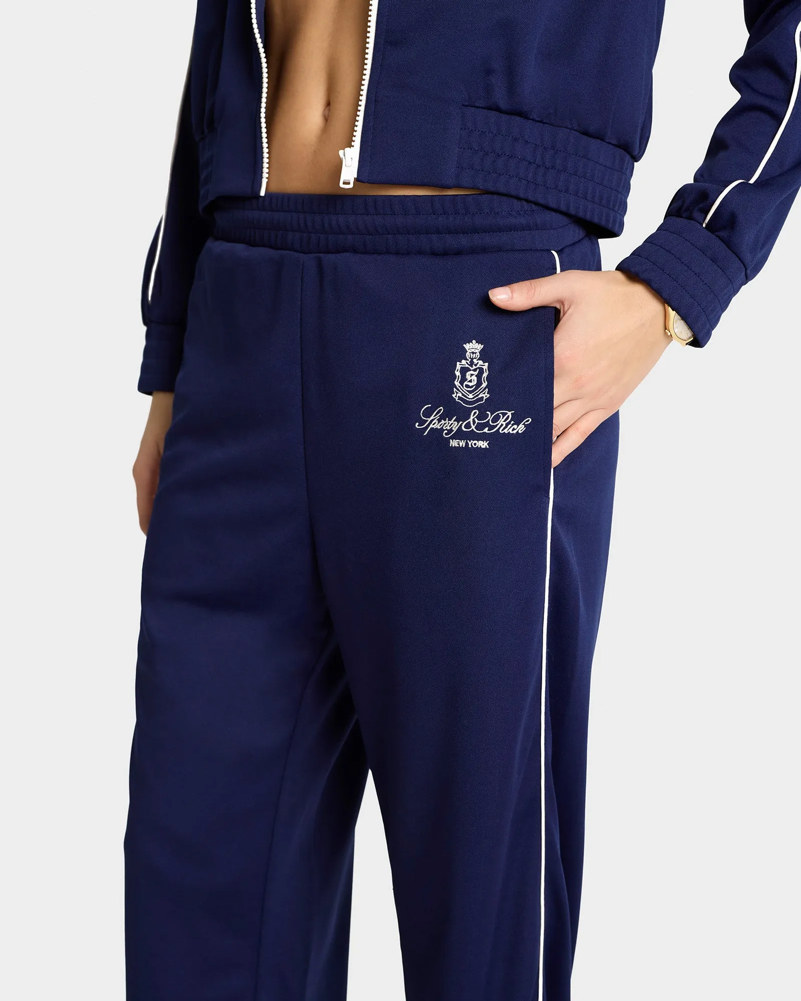 Vendome Track Pant - Navy/White
