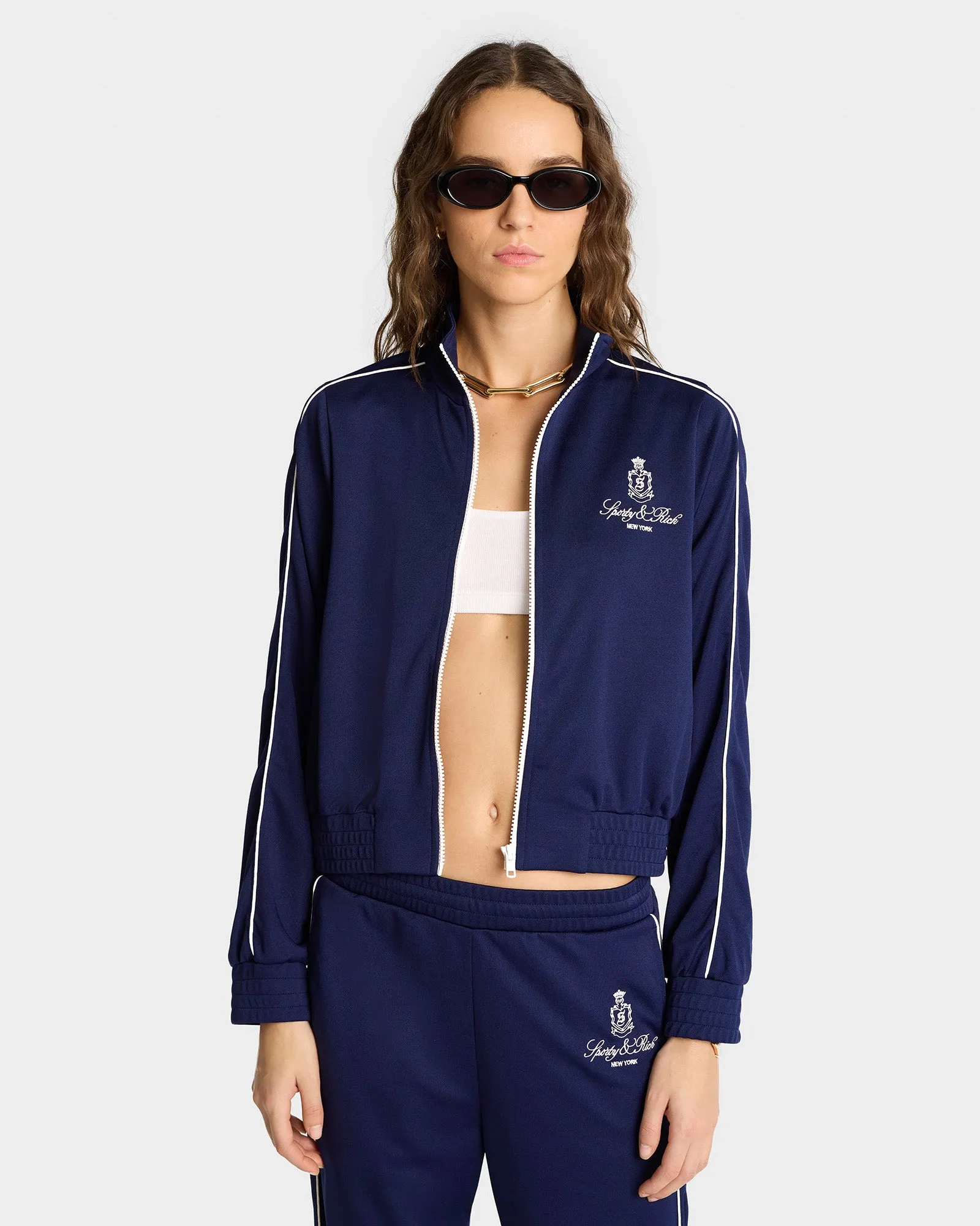 Vendome Track Pant - Navy/White